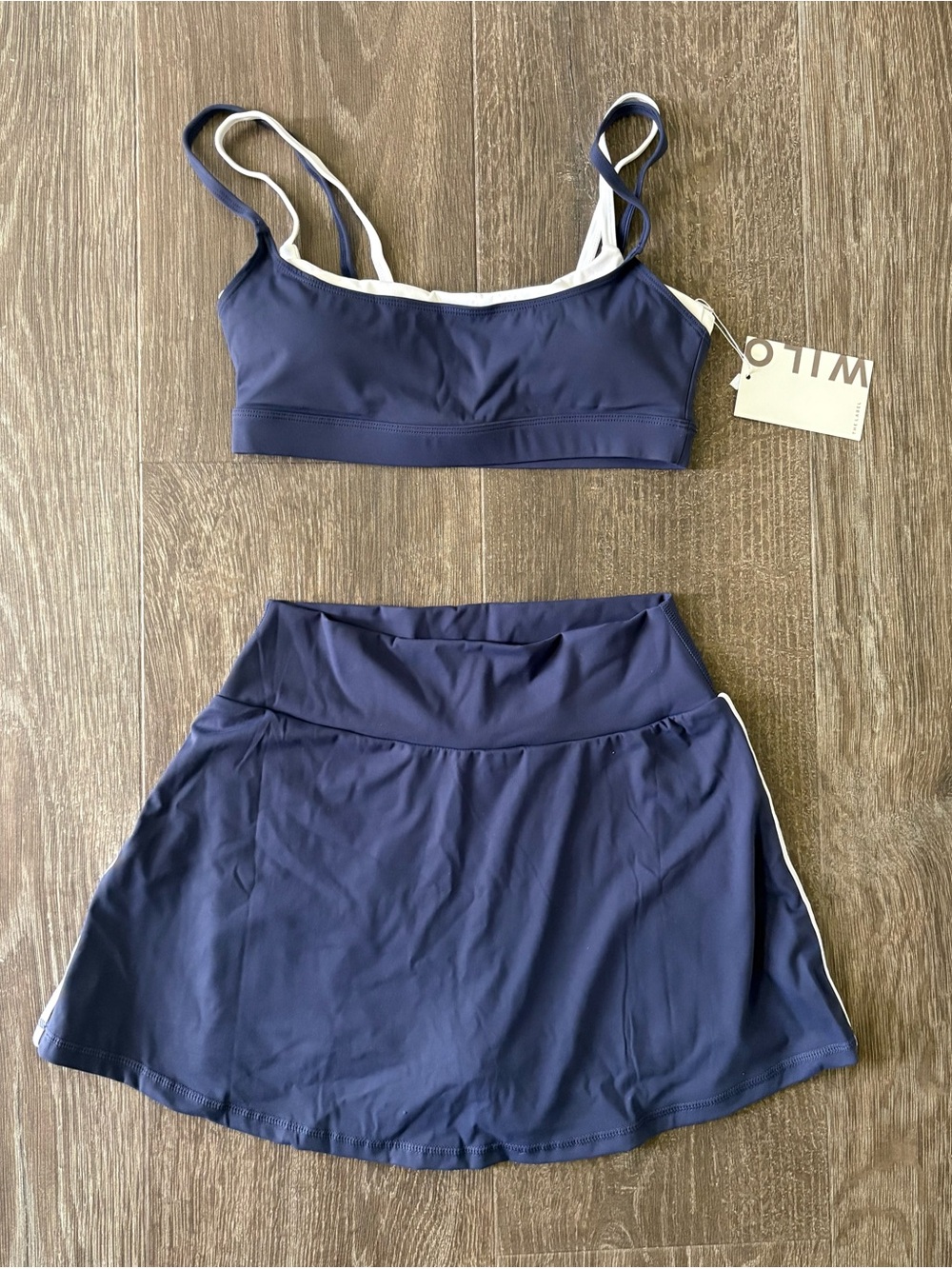 Wilo the Label Double Layer Bra & Tennis Skirt Set - Size Small NEW! - Picture 6 of 6